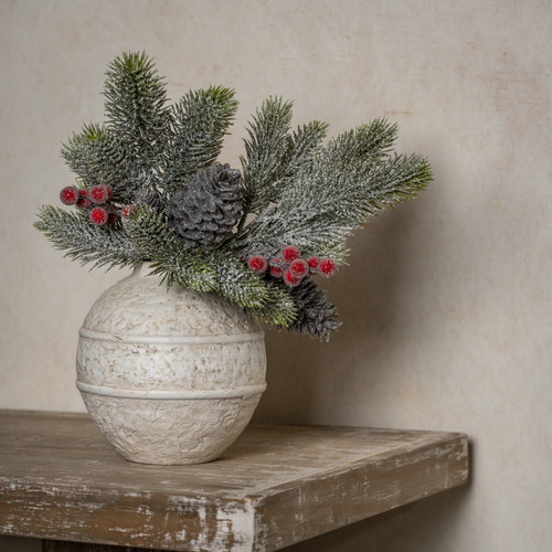 14.5" FROSTED PINE & BERRY PICK