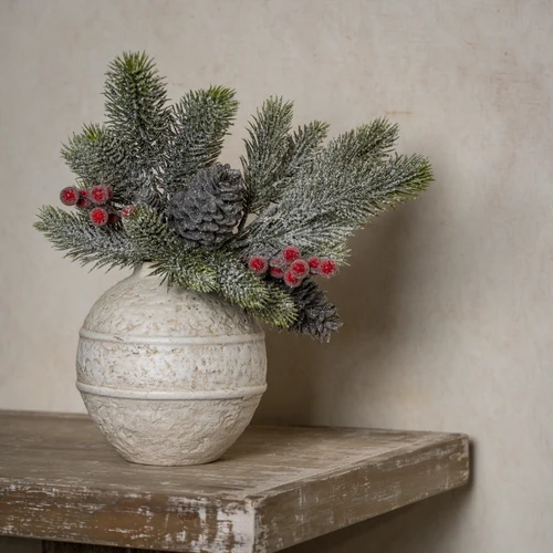 14.5" FROSTED PINE & BERRY PICK