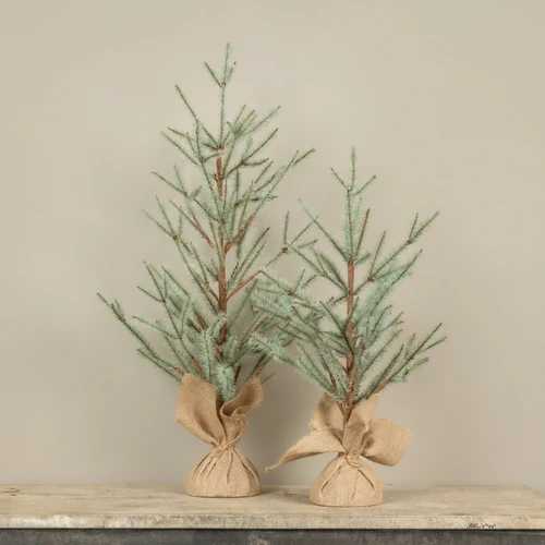 31" LIGHT GREEN PINE TREE W/ MOSS BASE