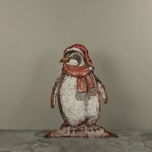 34" PENGUIN W/ SCARF METAL DUMMY BOARD