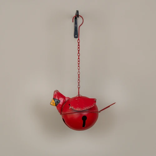 CARDINAL BELL W/ CHAIN HANGER