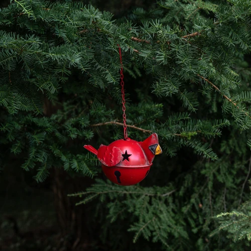 CARDINAL BELL W/ CHAIN HANGER