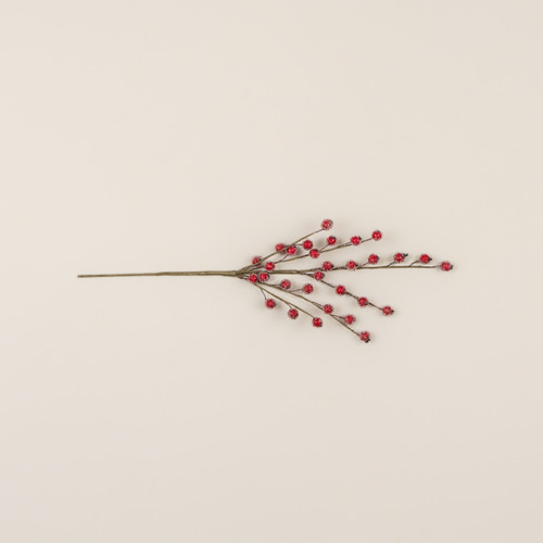 18.75" ICED RED BERRY SPRAY