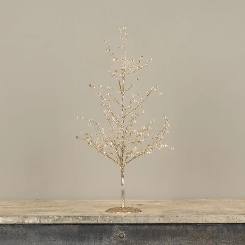 19" GOLD CRYSTAL TREE