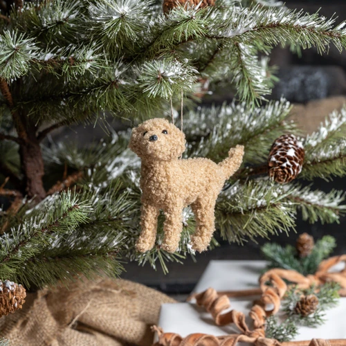 4.75" TAN LABRADOODLE ORNAMENT