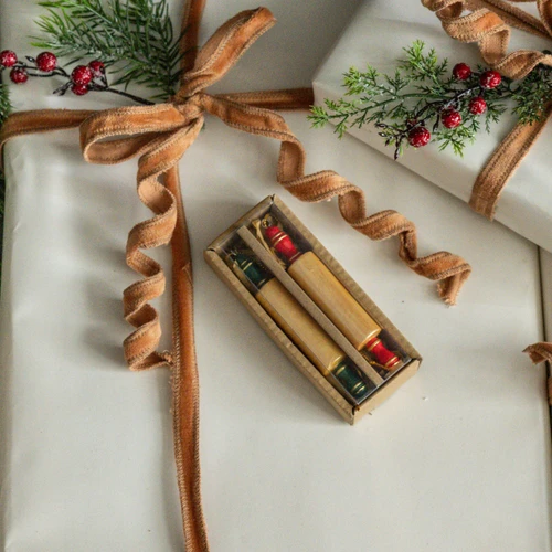 SET/ 2 ROLLING PIN ORNAMENTS