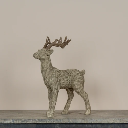 14.75" WOVEN DEER