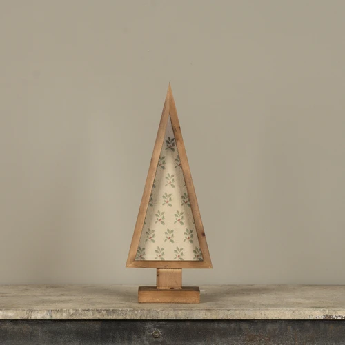 17" FRAMED HOLLY WALLPAPER TREE
