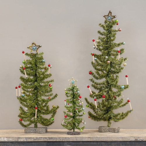 11" GREEN FESTIVE TREE