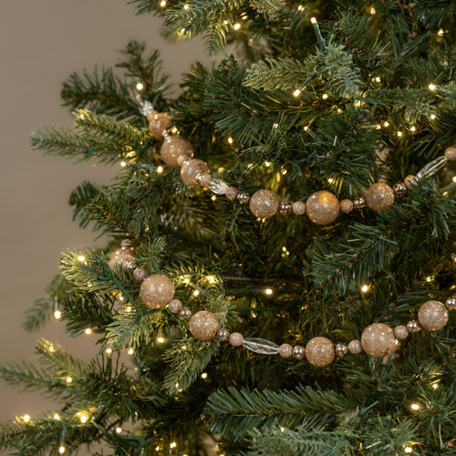 6' BEIGE BEADED GARLAND