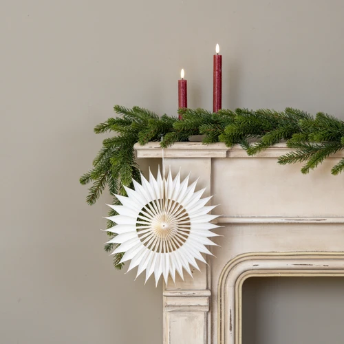 12" WHITE PAPER SNOWFLAKE