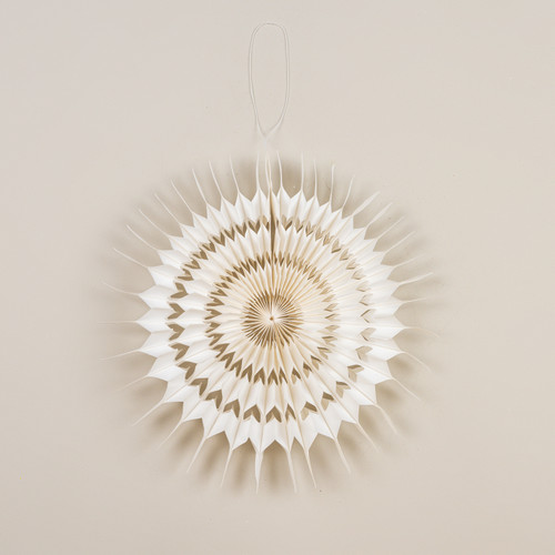 15.5" WHITE PAPER SNOWFLAKE