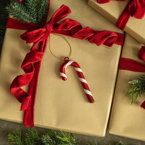 4.25" RED CANDY CANE ORNAMENT