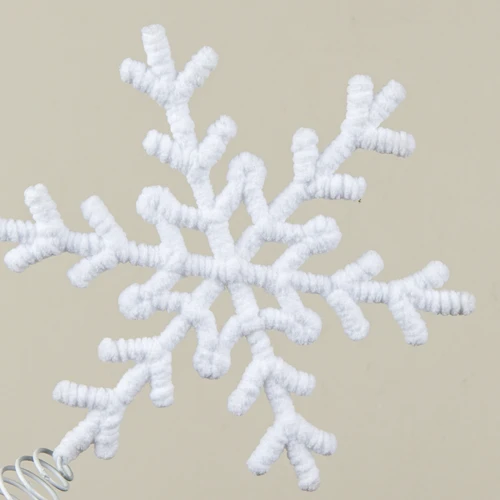 PLUSH SNOWFLAKE TREE TOPPER