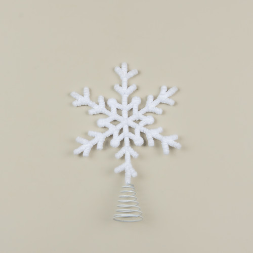 PLUSH SNOWFLAKE TREE TOPPER