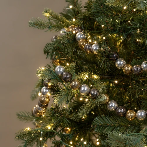 6' GOLD & SILVER BALL GARLAND