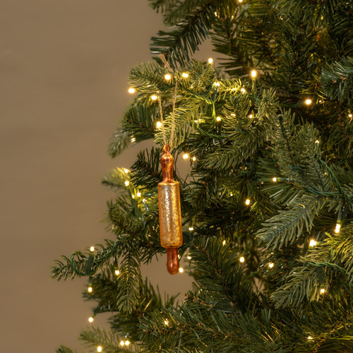 CRACKLE ROLLING PIN ORNAMENT