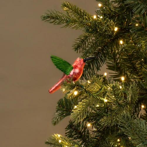 PINK HUMMINGBIRD CLIP ON ORNAMENT