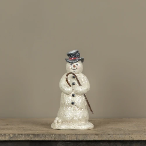 10" SNOWMAN W/ CANE