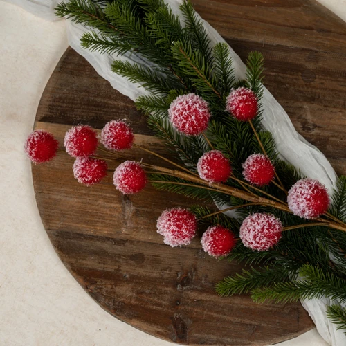 32.25" SNOWY RED BALL PICK
