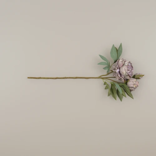24" LIGHT PURPLE PEONY SPRAY
