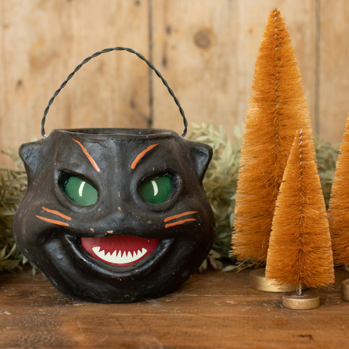 VINTAGE BLACK CAT HEAD