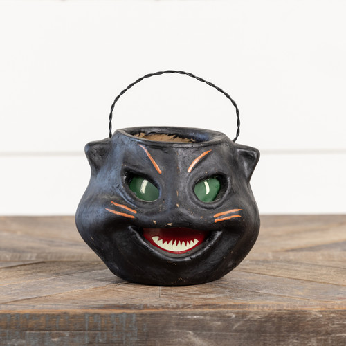 VINTAGE BLACK CAT HEAD