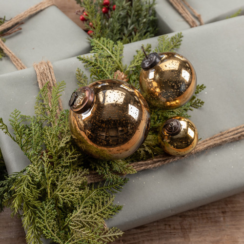 2" BRONZE KUGEL ORNAMENT