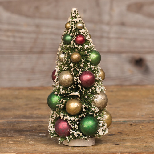 8" MULTI COLOR BEAD BOTTLEBRUSH TREE