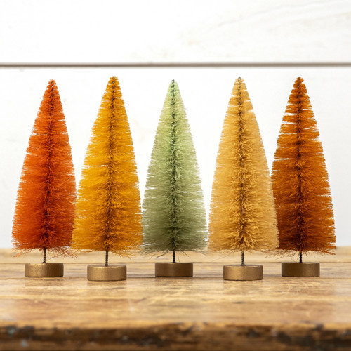 7" AUTUMN HUES BOTTLEBRUSH TREES BOX /5