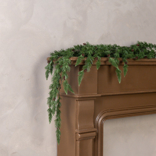 54" DRAPING ANGEL PINE SPRAY
