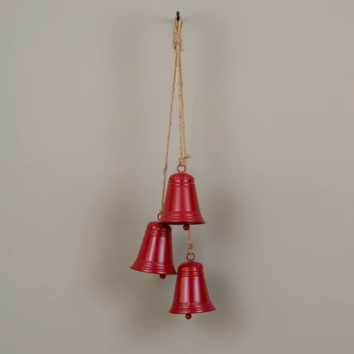 29" RED HANGING BELLS