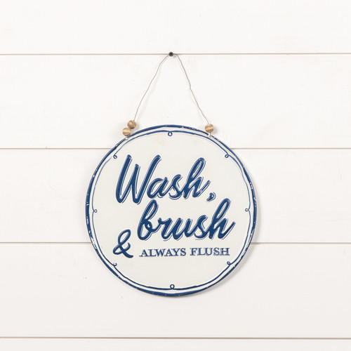 WHITE WASH & BRUSH SIGN