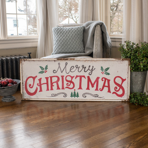 RED & GREEN MERRY CHRISTMAS SIGN