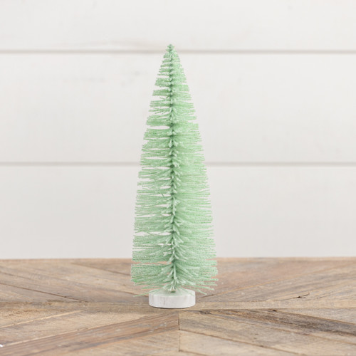 12" SEAFOAM GREEN BOTTLEBRUSH TREE