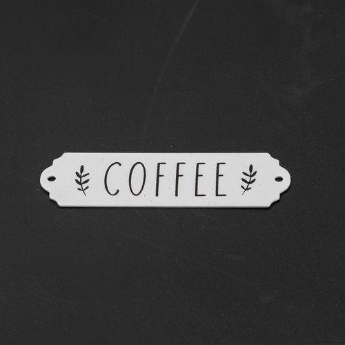 WHITE COFFEE PLAQUE