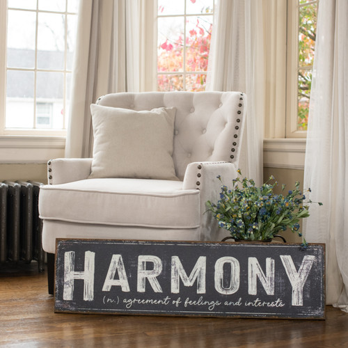 40"HARMONY METAL SIGN