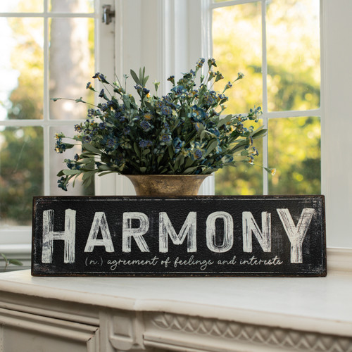 24" HARMONY METAL SIGN