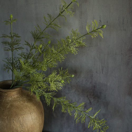 24.5" GREEN MINT LEAF STEM
