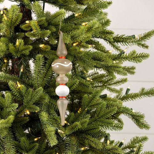 9" DOTTED FINIAL ORNAMENT