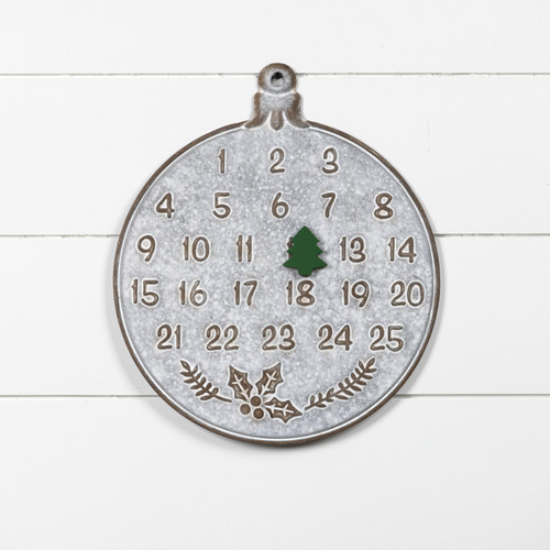13.5" METAL ORNAMENT CHRISTMAS COUNTDOWN