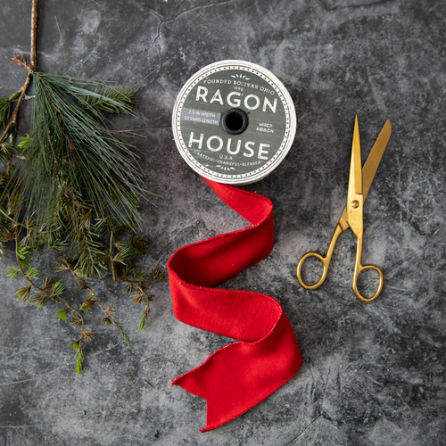 2.5" RED VELVET WIRED RIBBON