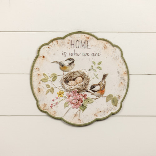 15.75" HOME BIRD SIGN