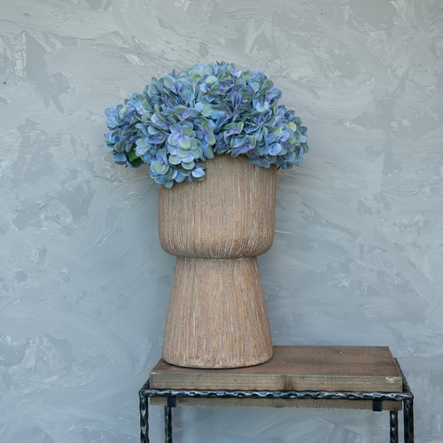 17" BLUE GREEN HYDRANGEA PICK