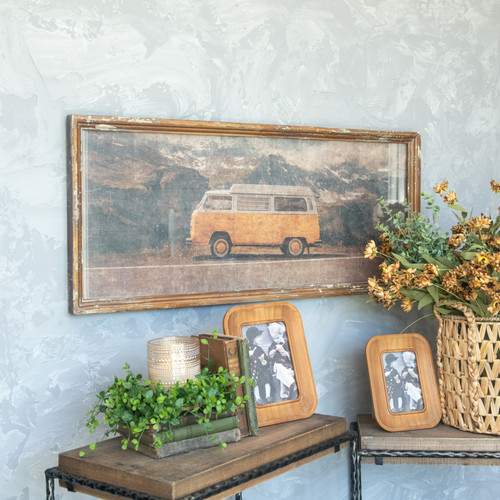 38.5" YELLOW CAMPER VAN PRINT