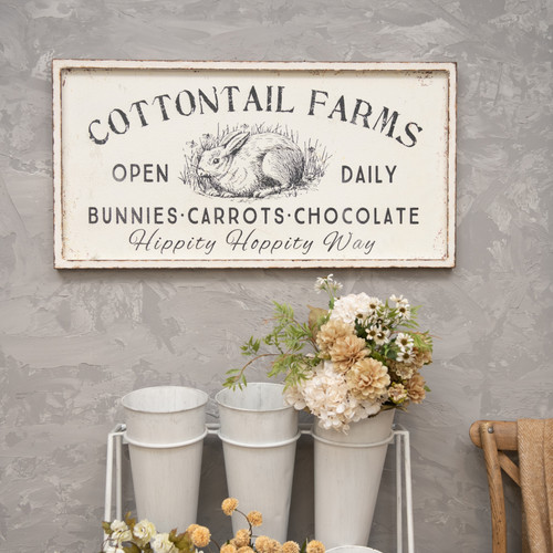 COTTONTAIL FARMS OPEN DAILY SIGN