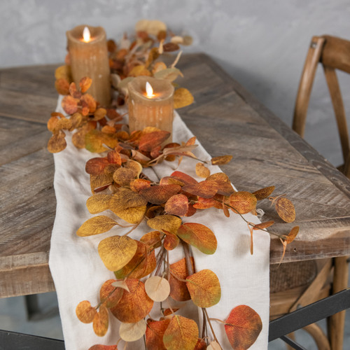 6' ORANGE EUCALYPTUS LEAVES GARLAND