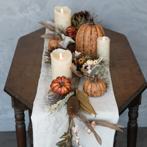 5' PUMPKIN & DAISY GARLAND