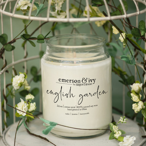 24oz ENGLISH GARDEN SOY CANDLE