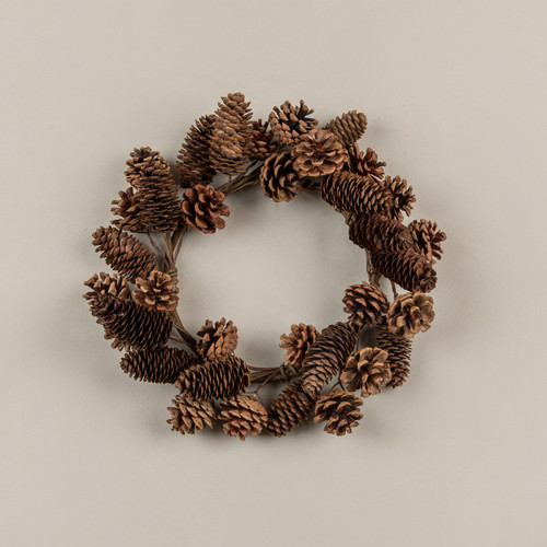 14" PINECONE CANDLE RING